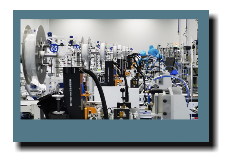 LETOU乐投UV喷码机与一次性口罩机组合生产线